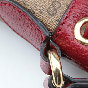 Pre-owned Gucci Doraemon collaboration Brown×Red×Multicolor PVC coated canvas×Leather 647801 shoulderbag | stylenewstar