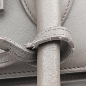 Vintage Yves Saint Laurent SAC DE JOUR Grey Leather 355153 shoulderbag | stylenewstar