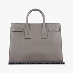 Vintage Yves Saint Laurent SAC DE JOUR Grey Leather 355153 shoulderbag | stylenewstar