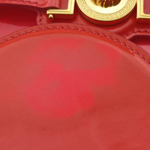 Pre-owned VERSACE SIGNATURE La Medusa Orange Enamel shoulderbag | stylenewstar