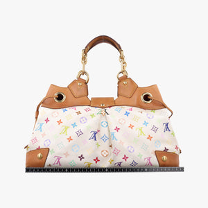 Pre-owned Louis Vuitton URSULA white Monogram Multicolor M40123 handbag | stylenewstar