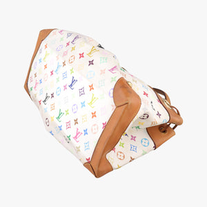 Pre-owned Louis Vuitton URSULA white Monogram Multicolor M40123 handbag | stylenewstar