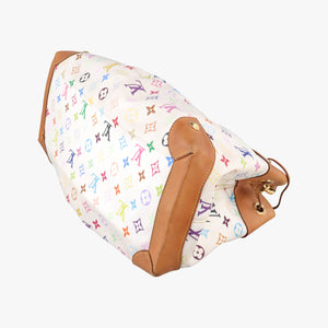 Pre-owned Louis Vuitton URSULA white Monogram Multicolor M40123 handbag | stylenewstar