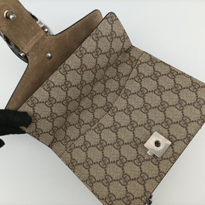 Pre-owned Gucci Dionysus Beige×Brown PVC coated canvas× suede 421970 shoulderbag | stylenewstar