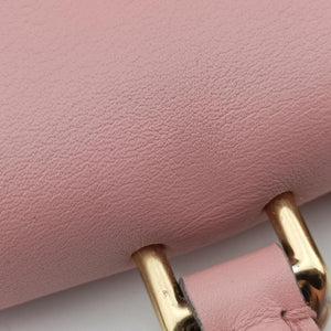 Pre-owned Louis Vuitton LOCKY BB Brown×ROSE POUDRE Monogram Canvas×calf leather M44080 shoulderbag | stylenewstar