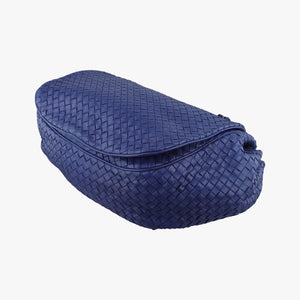 Vintage Bottega Veneta Intrecciato Navy lambskin shoulderbag | stylenewstar