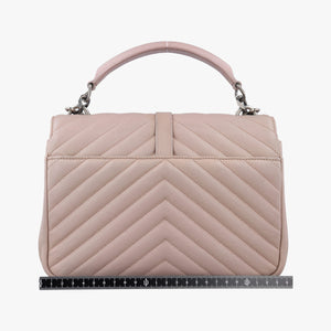 Secondhand Yves Saint Laurent COLLEGE Pink Leather 428056 shoulderbag | stylenewstar