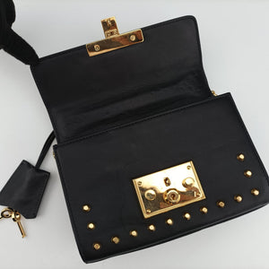 Vintage Gucci Padlock Black Leather 432182 shoulderbag | stylenewstar