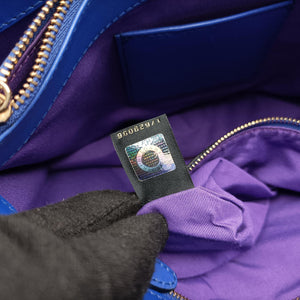 Secondhand Bvlgari SERPENTI FOREVER Blue leather shoulderbag | stylenewstar