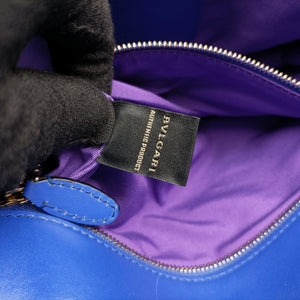 Secondhand Bvlgari SERPENTI FOREVER Blue leather shoulderbag | stylenewstar