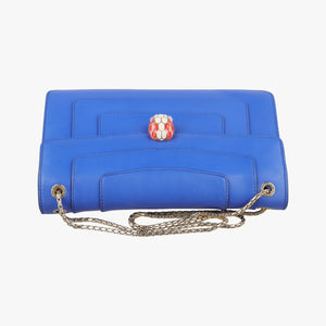 Secondhand Bvlgari SERPENTI FOREVER Blue leather shoulderbag | stylenewstar
