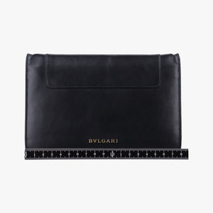 Pre-owned Bvlgari SERPENTI FOREVER Black Leather shoulderbag | stylenewstar
