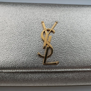 Pre-owned Yves Saint Laurent KATE Golden Leather 364021 shoulderbag | stylenewstar