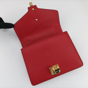 Pre-owned Gucci Sylvie Red×navy Leather 431666 shoulderbag | stylenewstar