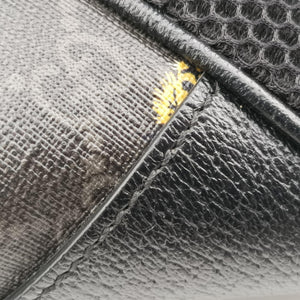 Secondhand Gucci Interlocking G Black GG Supreme Canvas × Leather 696013 backpack/rucksack | stylenewstar