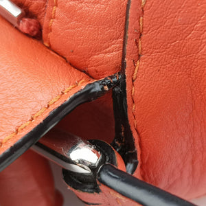 Pre-owned Loewe Puzzle Bag Medium Orange Leather shoulderbag | stylenewstar