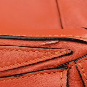 Pre-owned Loewe Puzzle Bag Medium Orange Leather shoulderbag | stylenewstar