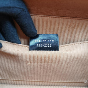 Secondhand Fendi Demi Jour Red × Brown Leather 8BT222 shoulderbag | stylenewstar