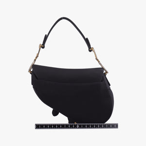 Secondhand Christian Dior Saddle bag Black Silk handbag | stylenewstar