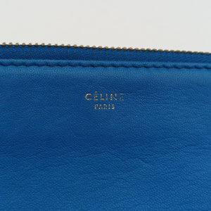 Pre-owned Celine TRIO Blue Leather shoulderbag | stylenewstar