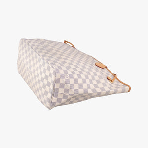 Pre-owned Louis Vuitton Neverfull MM Azur Damier Canvas N51107 handbag | stylenewstar