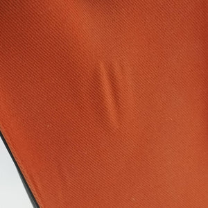 Pre-owned Celine Luggage Micro shopper Black × Ivory × Orange Canvas × Leather handbag | stylenewstar