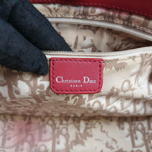 Secondhand Christian Dior D charm Red Leather handbag | stylenewstar