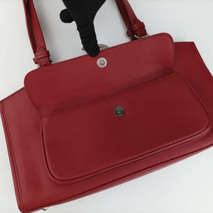 Secondhand Christian Dior D charm Red Leather handbag | stylenewstar