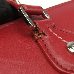 Secondhand Christian Dior D charm Red Leather handbag | stylenewstar