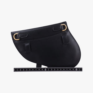Pre-owned Christian Dior saddle Black leather bum bag/waist bag | stylenewstar