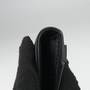 Pre-owned Christian Dior saddle Black leather bum bag/waist bag | stylenewstar