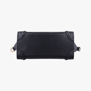 Pre-owned Celine luggage nano shopper Black Leather shoulderbag | stylenewstar