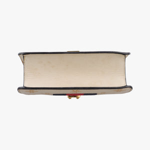 Pre-owned Gucci Sylvie White×black×red Leather 470270 shoulderbag | stylenewstar