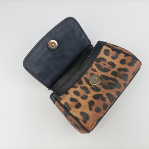 Pre-owned Dolce & Gabbana SICILY Leopard Multicolour PVC coated canvas shoulderbag | stylenewstar