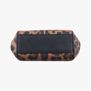 Pre-owned Dolce & Gabbana SICILY Leopard Multicolour PVC coated canvas shoulderbag | stylenewstar