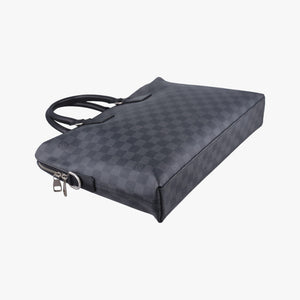 Pre-owned Louis Vuitton Porte Documents Jour Noir Damier Graphite N48224 handbag | stylenewstar