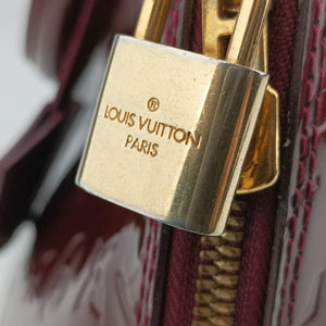 Pre-owned Louis Vuitton Alma PM AMARANTE Vernis M91611 handbag | stylenewstar