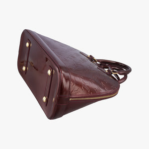 Pre-owned Louis Vuitton Alma PM AMARANTE Vernis M91611 handbag | stylenewstar