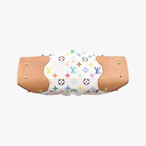 Pre-owned Louis Vuitton JUDY MM white Monogram Multicolor M40255 shoulderbag | stylenewstar