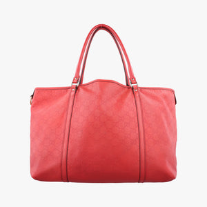 Pre-owned Gucci guccissima Red Leather 265696 handbag | stylenewstar