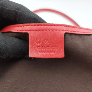 Pre-owned Gucci guccissima Red Leather 265696 handbag | stylenewstar