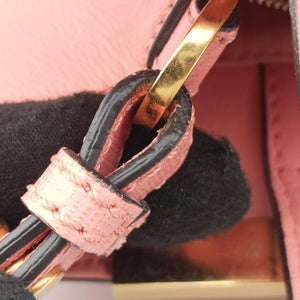 Pre-owned Fendi Petite 2 JOURS Pink Leather 8BH253 shoulderbag | stylenewstar