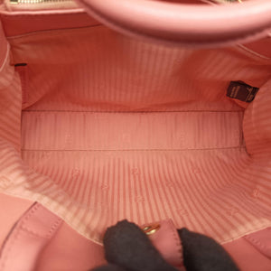 Pre-owned Fendi Petite 2 JOURS Pink Leather 8BH253 shoulderbag | stylenewstar