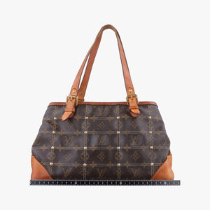 Secondhand Louis Vuitton Monogram Rivet Brown Monogram Canvas M40140 shoulderbag | stylenewstar