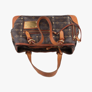 Secondhand Louis Vuitton Monogram Rivet Brown Monogram Canvas M40140 shoulderbag | stylenewstar