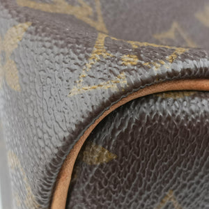 Pre-owned Louis Vuitton Speedy 25 BROWN Monogram Canvas M41528 handbag | stylenewstar