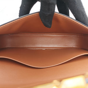Pre-owned Celine Claude TRIOMPHE Brown PVC coated canvas shoulderbag | stylenewstar