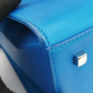 Secondhand Delvaux Tan pete Blue Leather shoulderbag | stylenewstar