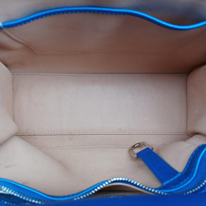 Secondhand Delvaux Tan pete Blue Leather shoulderbag | stylenewstar