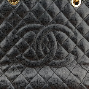 Pre-owned Chanel Matelasse Cocomark GST Black caviar skin A50995 shoulderbag | stylenewstar
